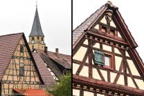 wir sind in Roßwag - Dorfathmosphäre mit viel Fachwerk