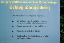 Wir haben Schloss Staufenberg planmä0ig um 13 Uhr erreicht (Aufnahmezeit 12:57 Uhr)