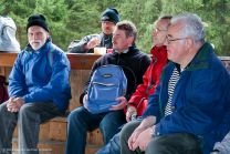 Aufmerksame Zuhörer: Reinhold, Jürgen,Thomas, Kurti und Hubert