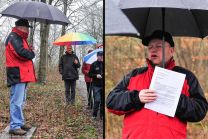 Rudi - unser aller OWA-Schirmherr, kann den Text seiner Begrüßungsrede. wie man erkennt...im Schlaf