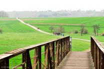 Roßwager Enzbrücke - über die Enz gehts nun ins offene Gelände