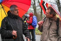 reger Dialog zwischen Jürgen und Edgar: "Sag mol Edgar, farsch emmer no dein saugeila schwarza Porsche Targa?"