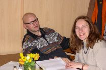 Klaus "Sanni" mit Heidi beim Mittagessen in Auenstein