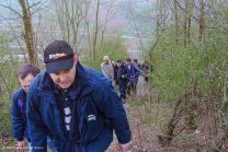 schweißtreibender Aufstieg zum Aussichtspunkt Dürrenzimmerer Hörnle