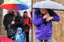 zusammenklappbare Taschenschirme sind praktisch auf Wanderungen...wenn sie funktionieren!