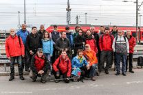 Die Elitetruppe 2017: 22 OWA-Teilnehmer am Bahnhof in Herrenberg