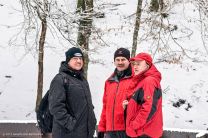 Jürgen, Wolfgang und Rudi bei einer kurzen Pause, um Kräfte für den harten Aufstieg zu sammeln...