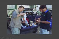 Das Wichtigste kommt zuerst: Veschper auspacken