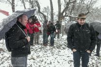 OWA-Schirmherr Jörg friert immer noch und Florian bleibt locker an der Sauwetter-Front