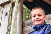 Jungspund Felix immer noch fit - er wandert straff und ausdauernd mit