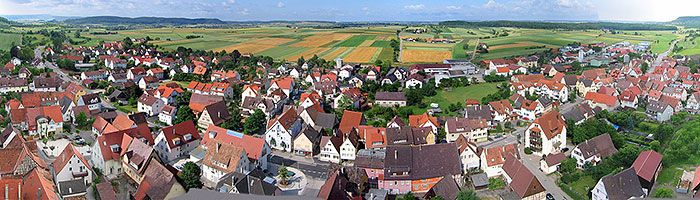 Panoramablick auf Entringen